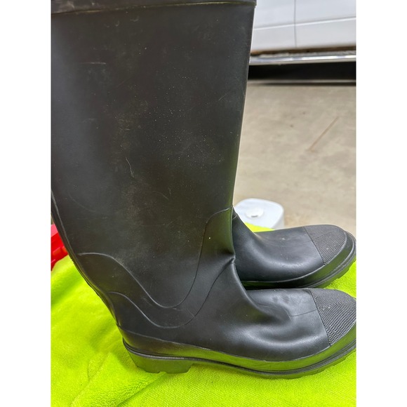 Other - Black Rubber Rain Boots Mens 12 Waterproof Oil Resistant Made in USA Tall Work